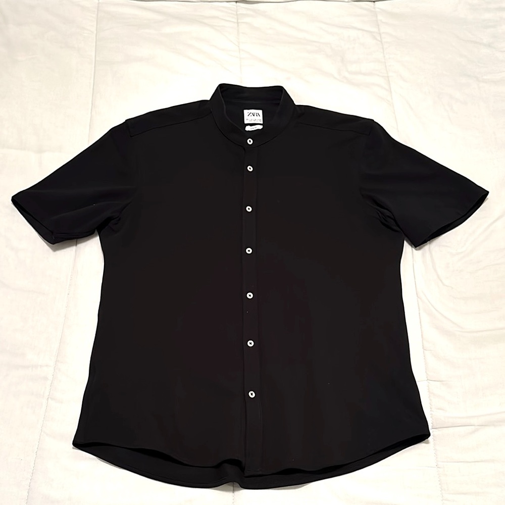 Zara Black Shirt Slim Fit